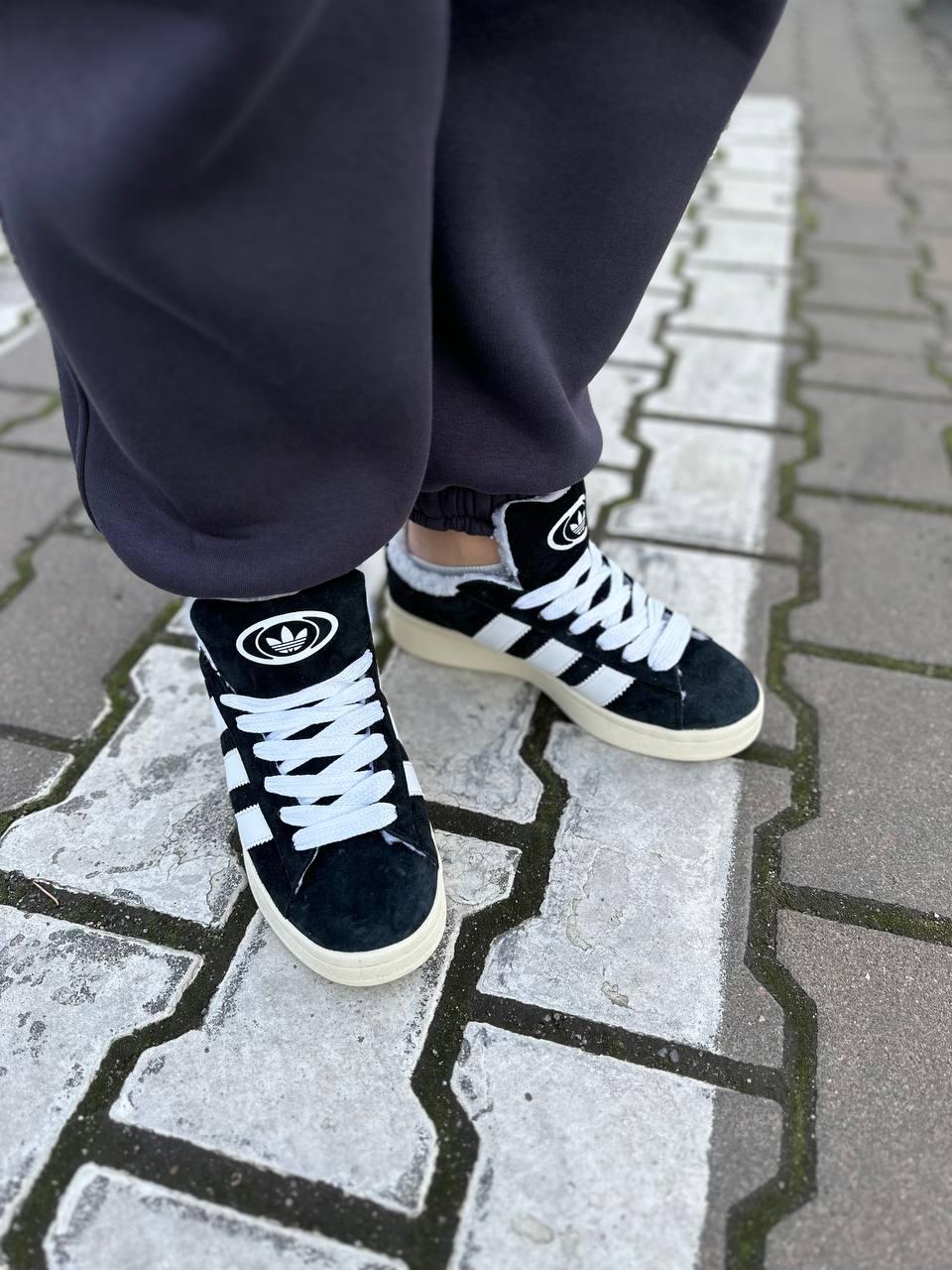 Adidas Campus 00s Black Beige Fur