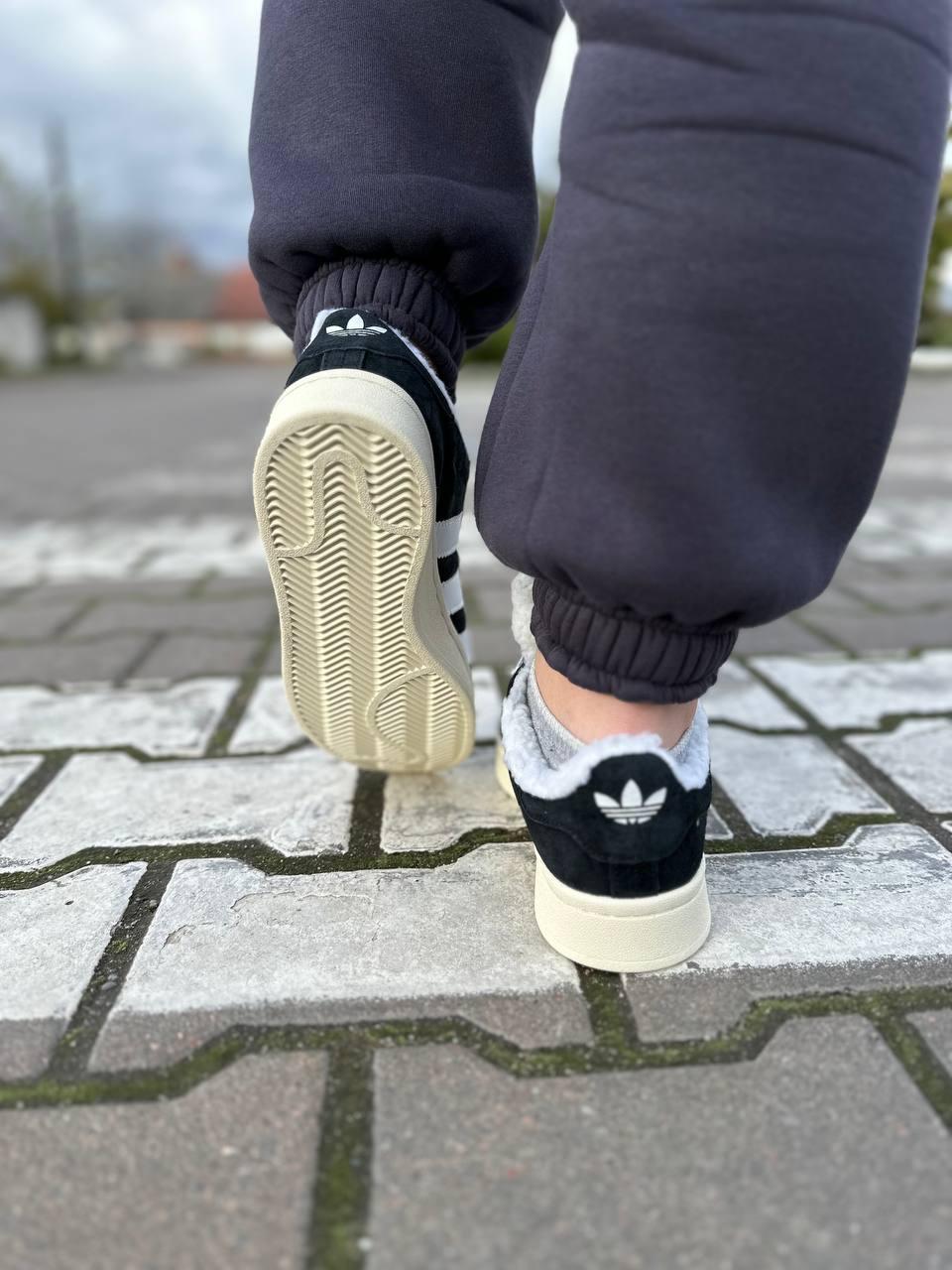 Adidas Campus 00s Black Beige Fur