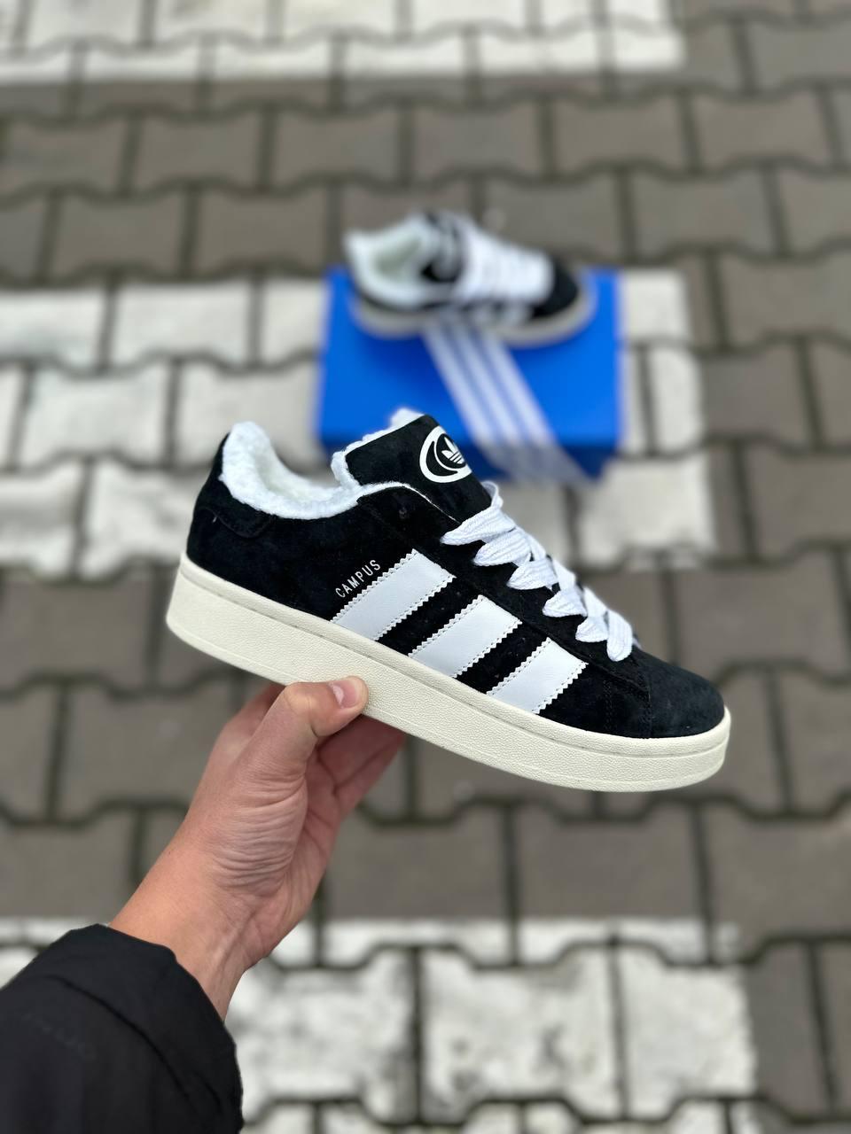 Adidas Campus 00s Black Beige Fur