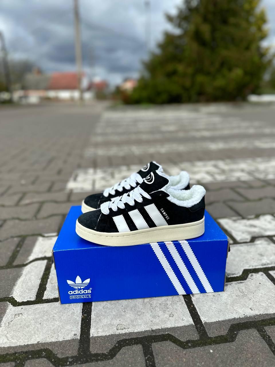 Adidas Campus 00s Black Beige Fur