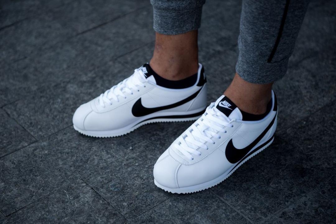 Nike Cortez White Black 2