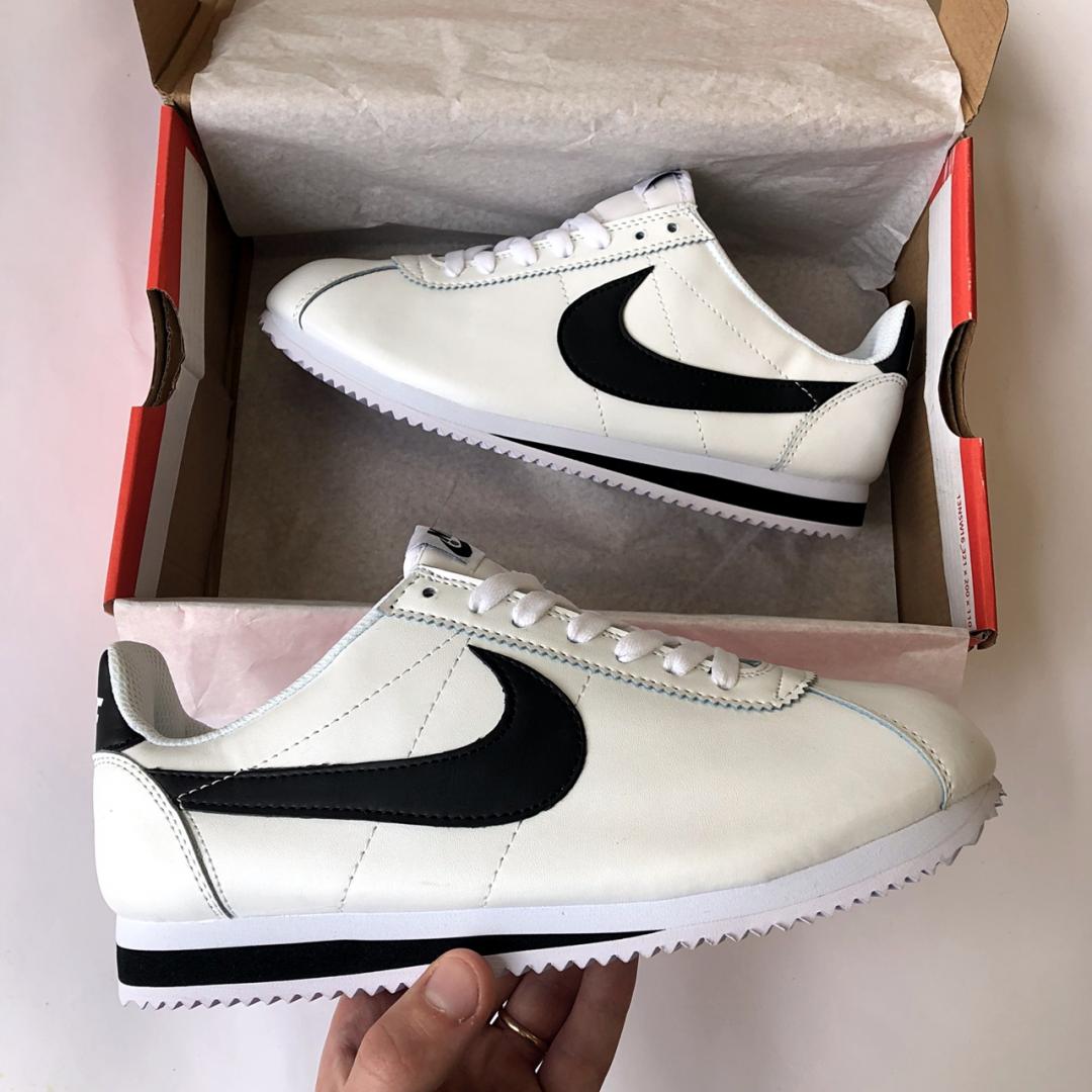 Nike Cortez White Black 2