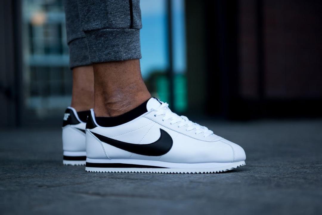 Nike Cortez White Black 2