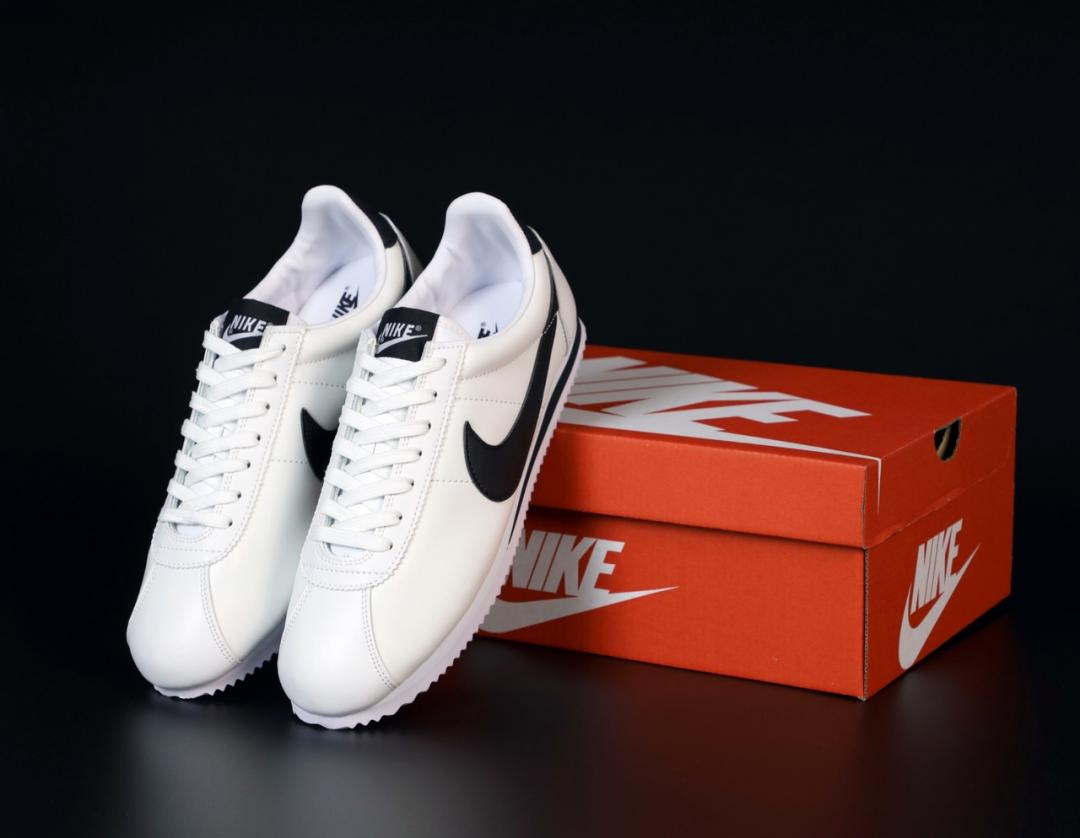 Nike Cortez White Black 2