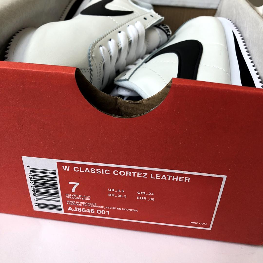 Nike Cortez White Black 2