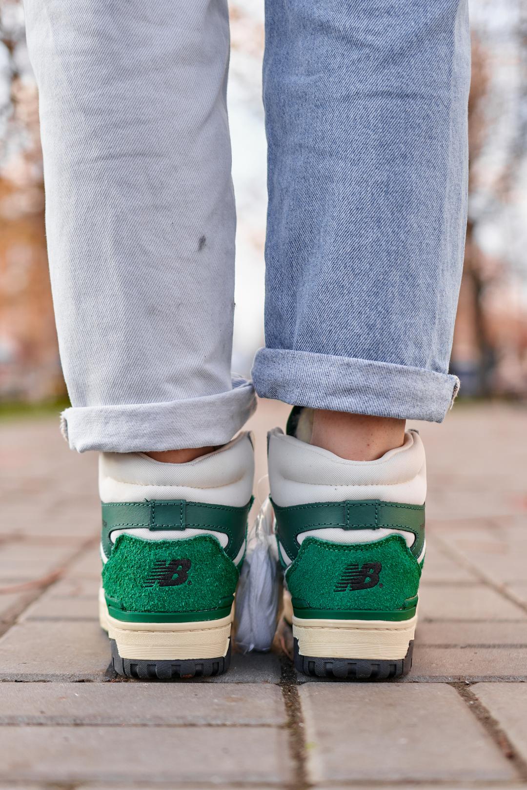 New Balance 650 Hight Green White Fur