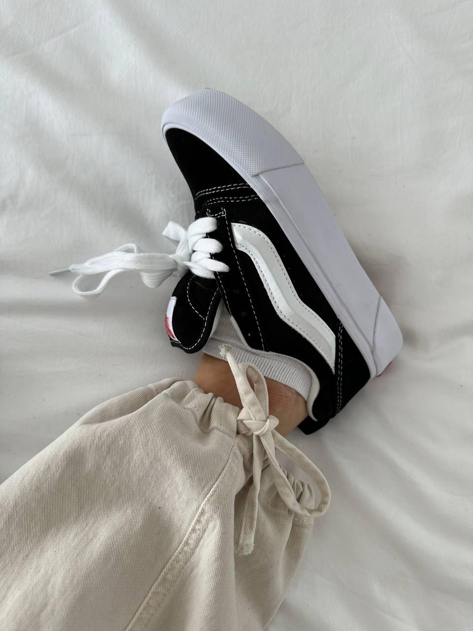 Vans Knu Skool Platform Black White