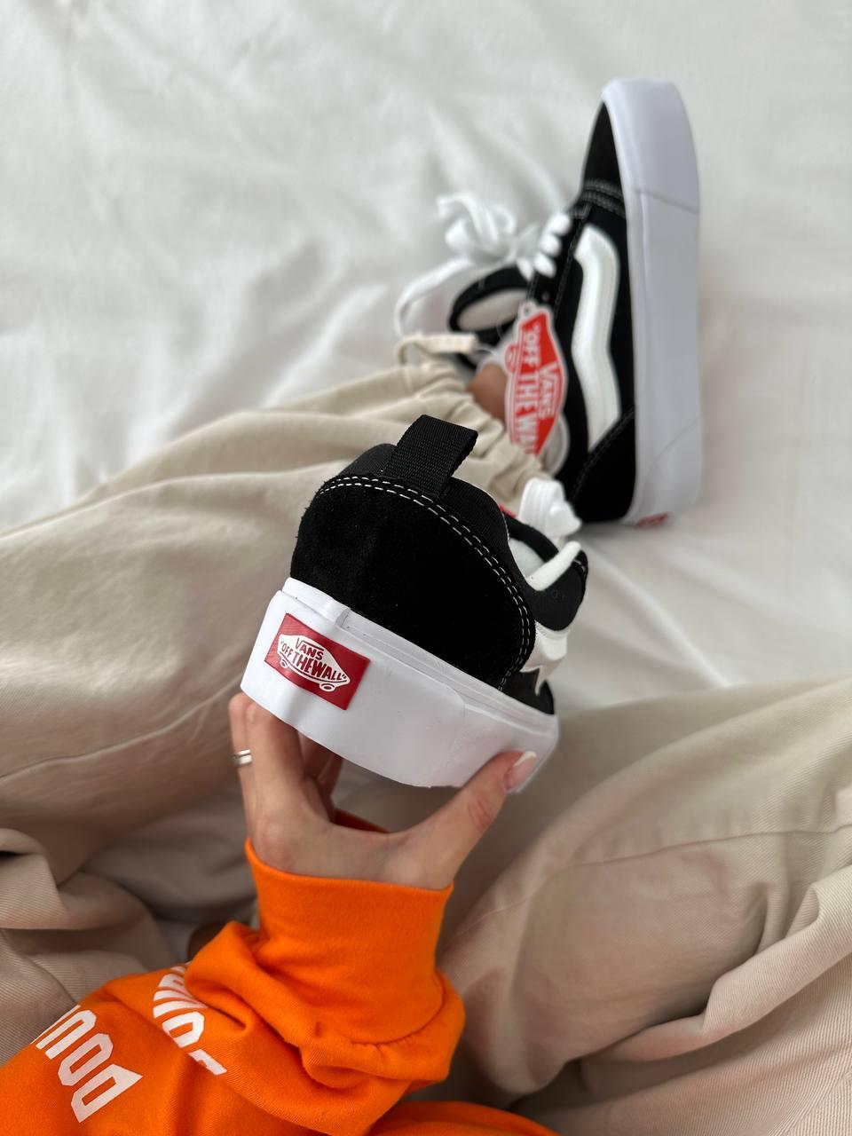 Vans Knu Skool Platform Black White