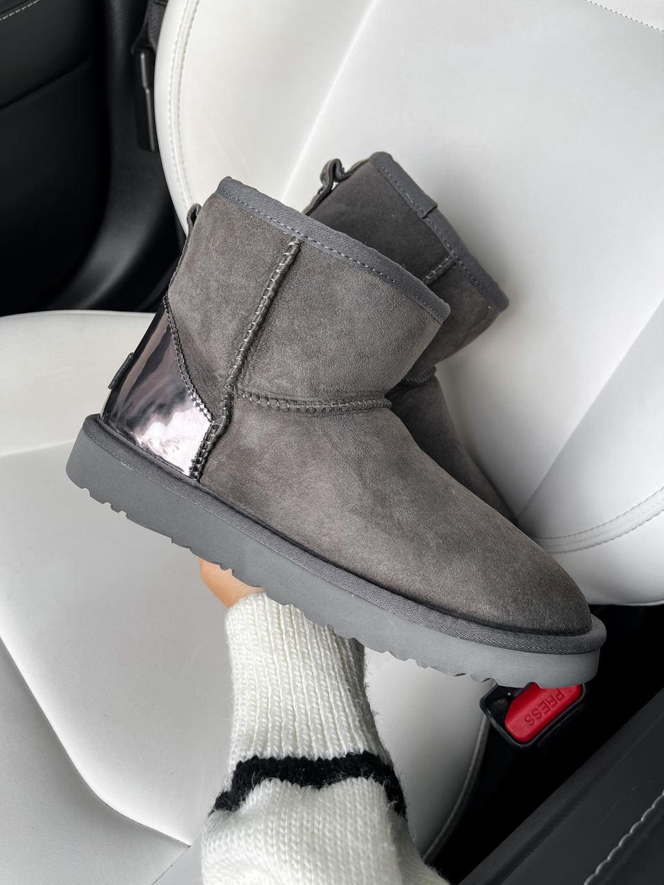 UGG Classic Mini Grey Metallic
