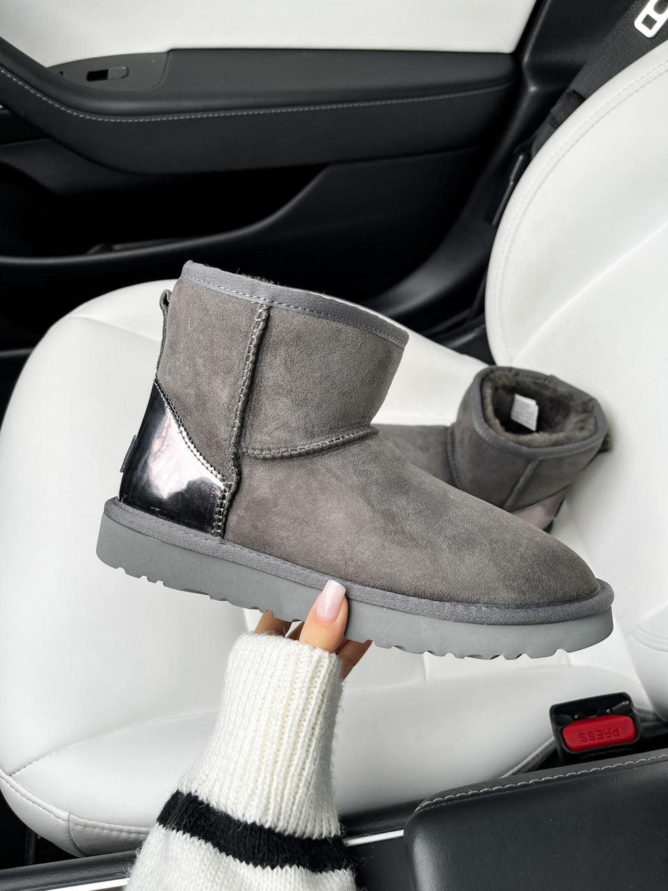 UGG Classic Mini Grey Metallic