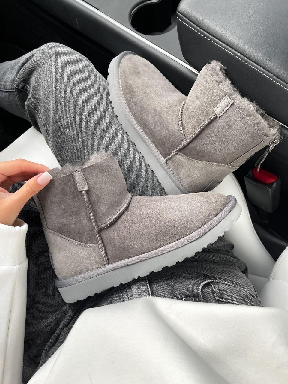 UGG Short ZIP Grey v2