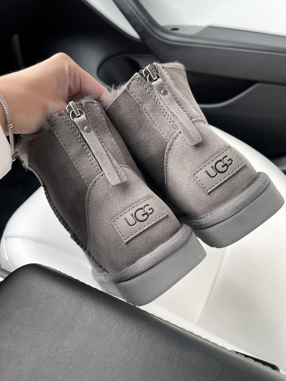 UGG Short ZIP Grey v2