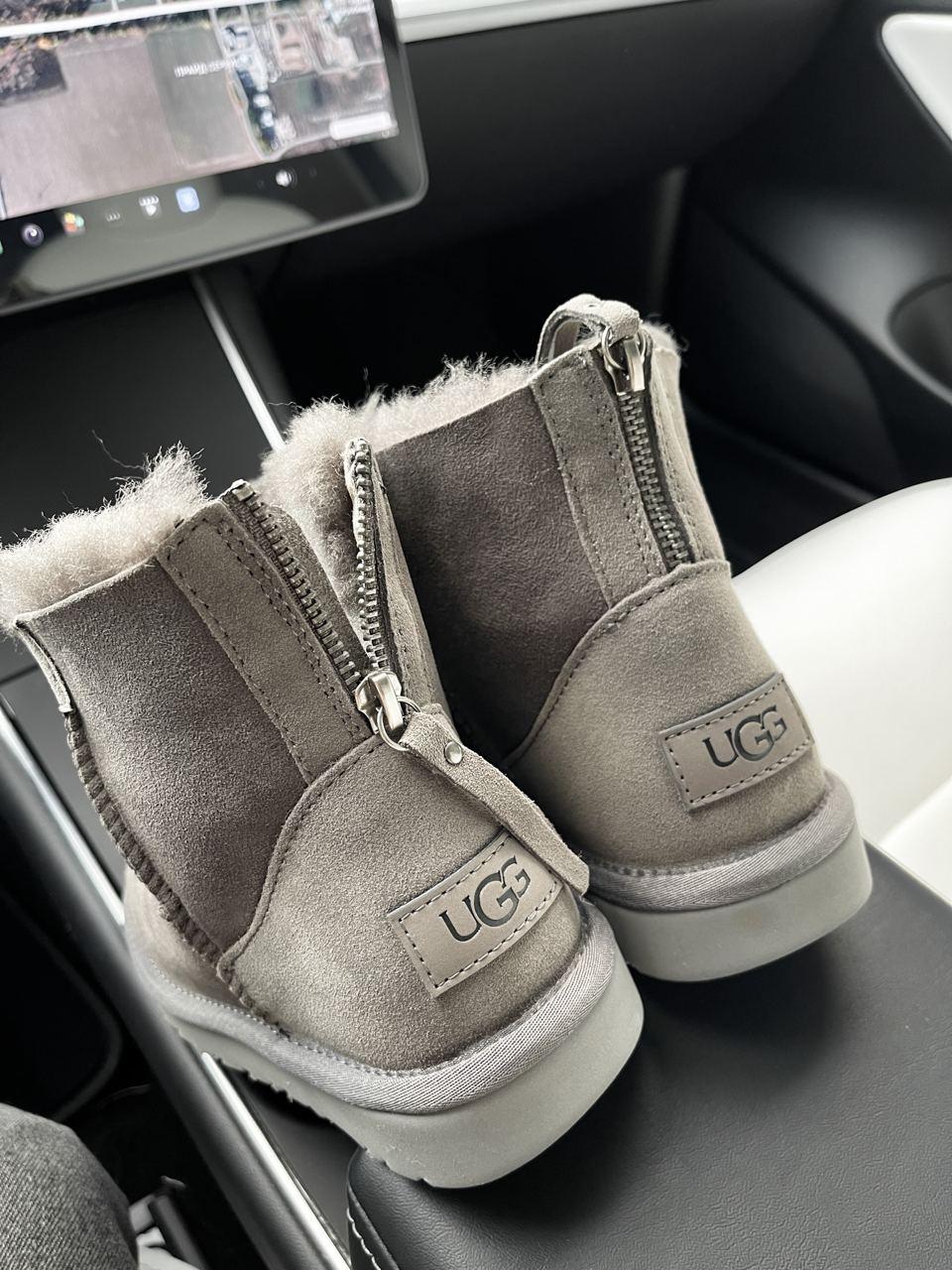 UGG Short ZIP Grey v2
