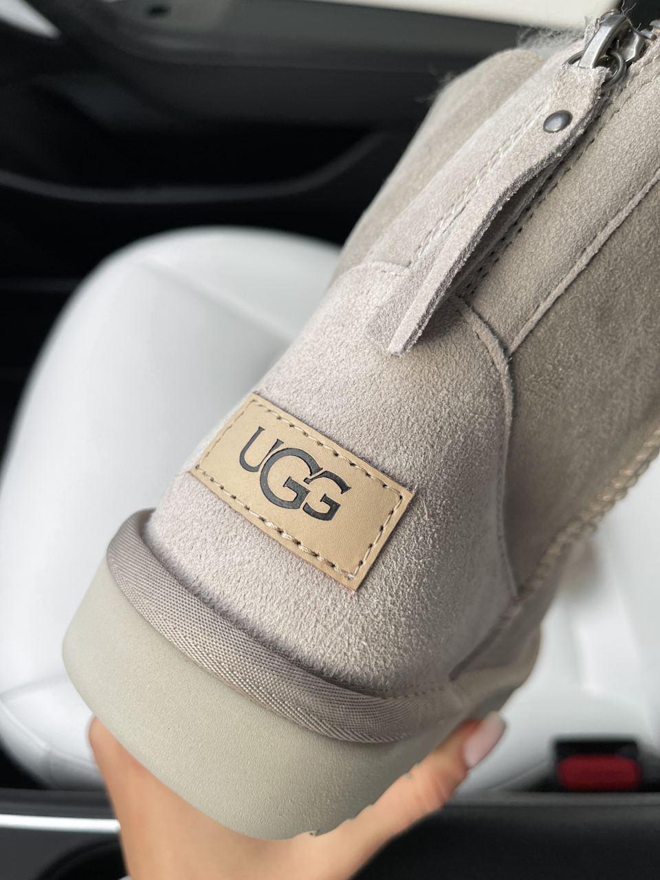 UGG Short ZIP Grey v3