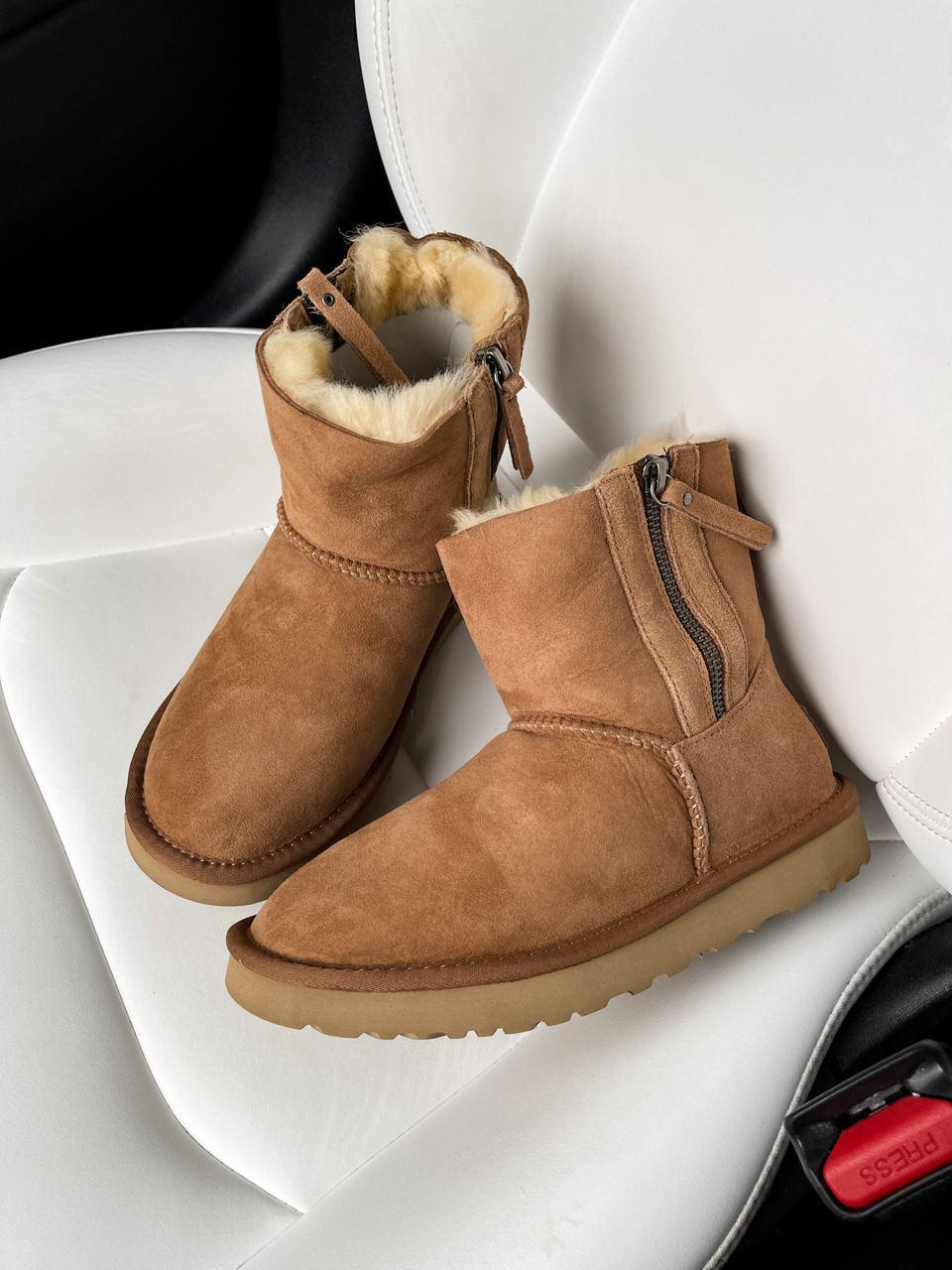 UGG Classic High Zip Chestnut