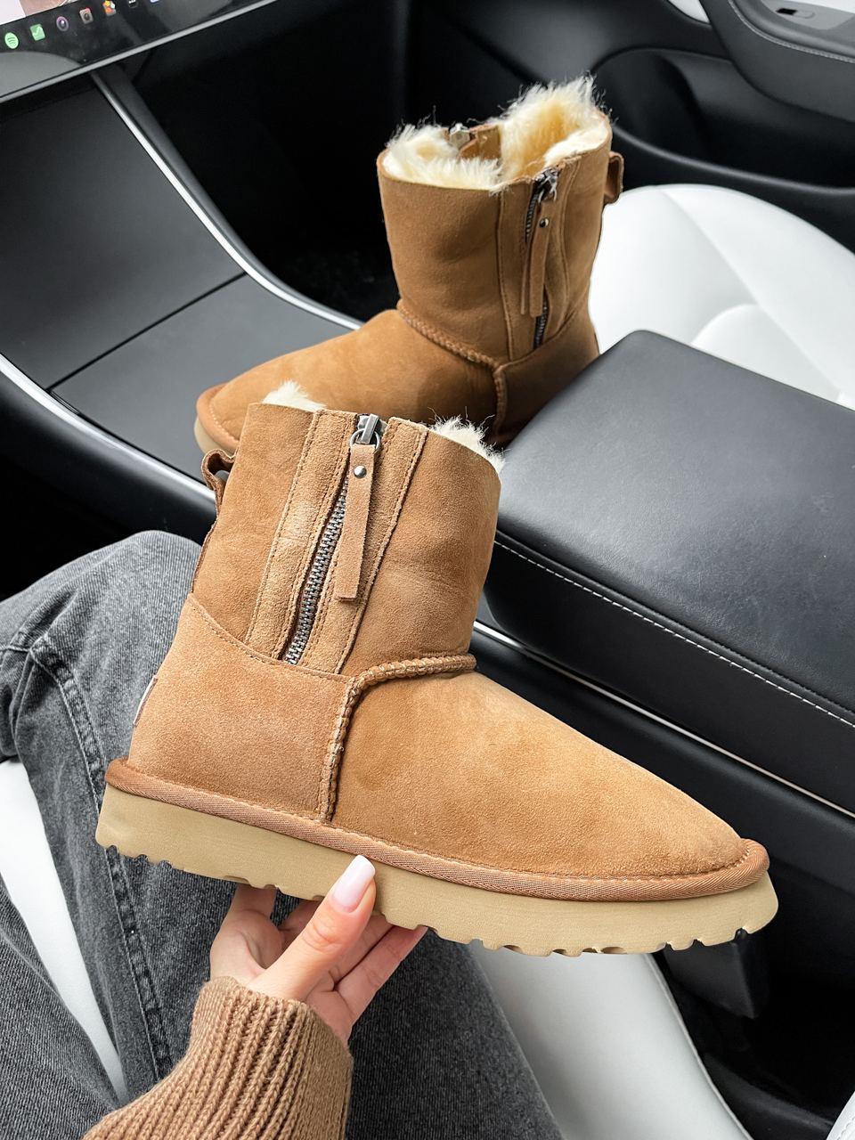UGG Classic High Zip Chestnut