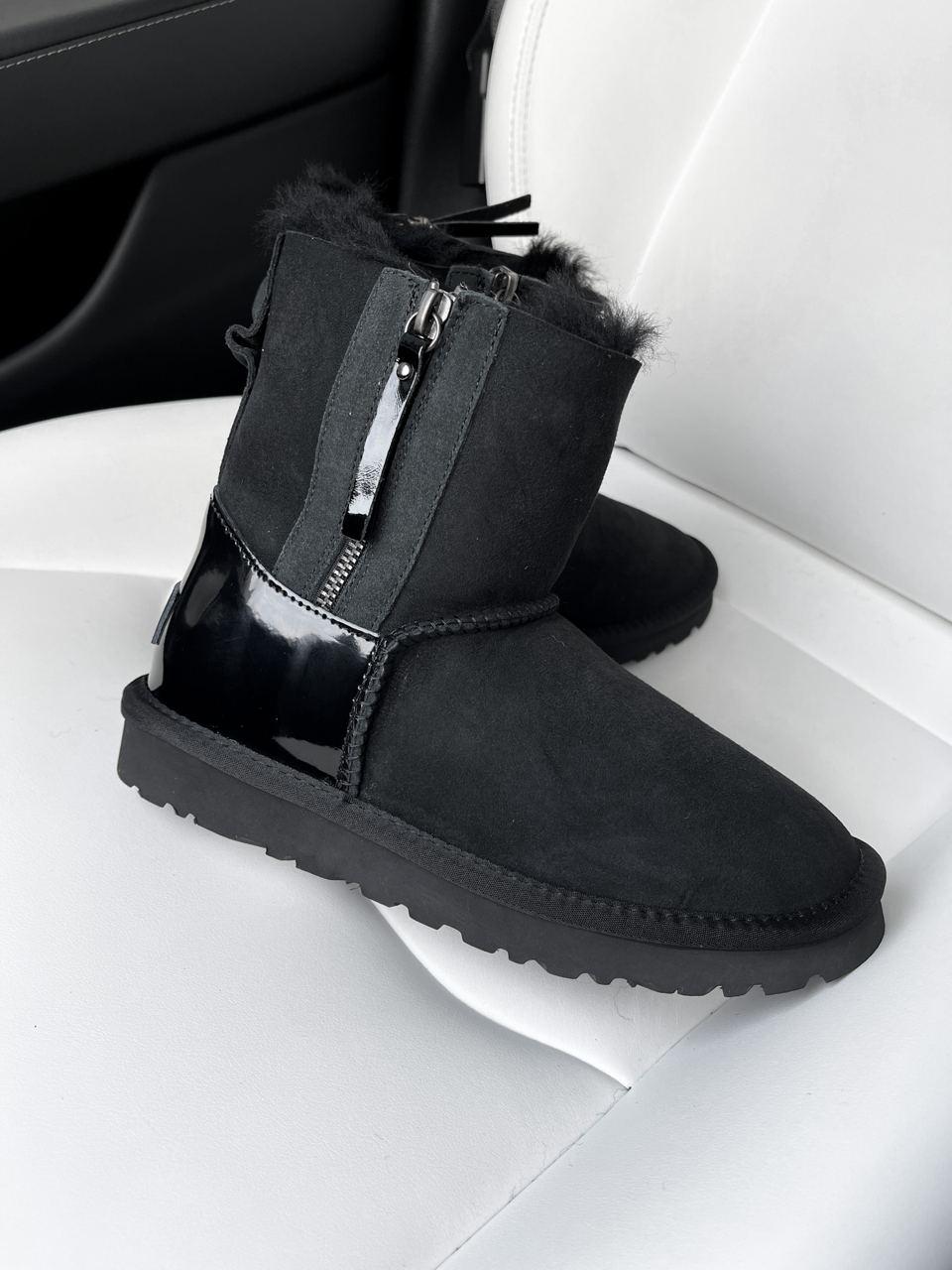 UGG Classic High Zip Black Lacquer