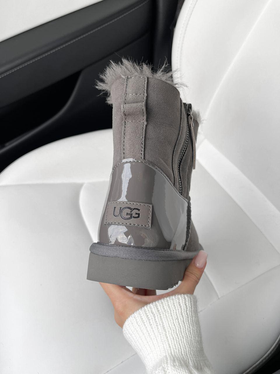 UGG Classic High Zip Grey Lacquer