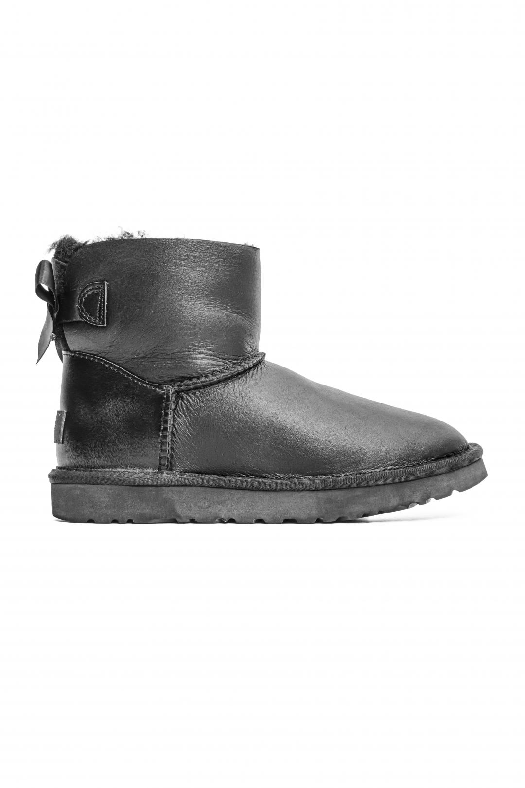 UGG Mini Bailey Bow leather Black