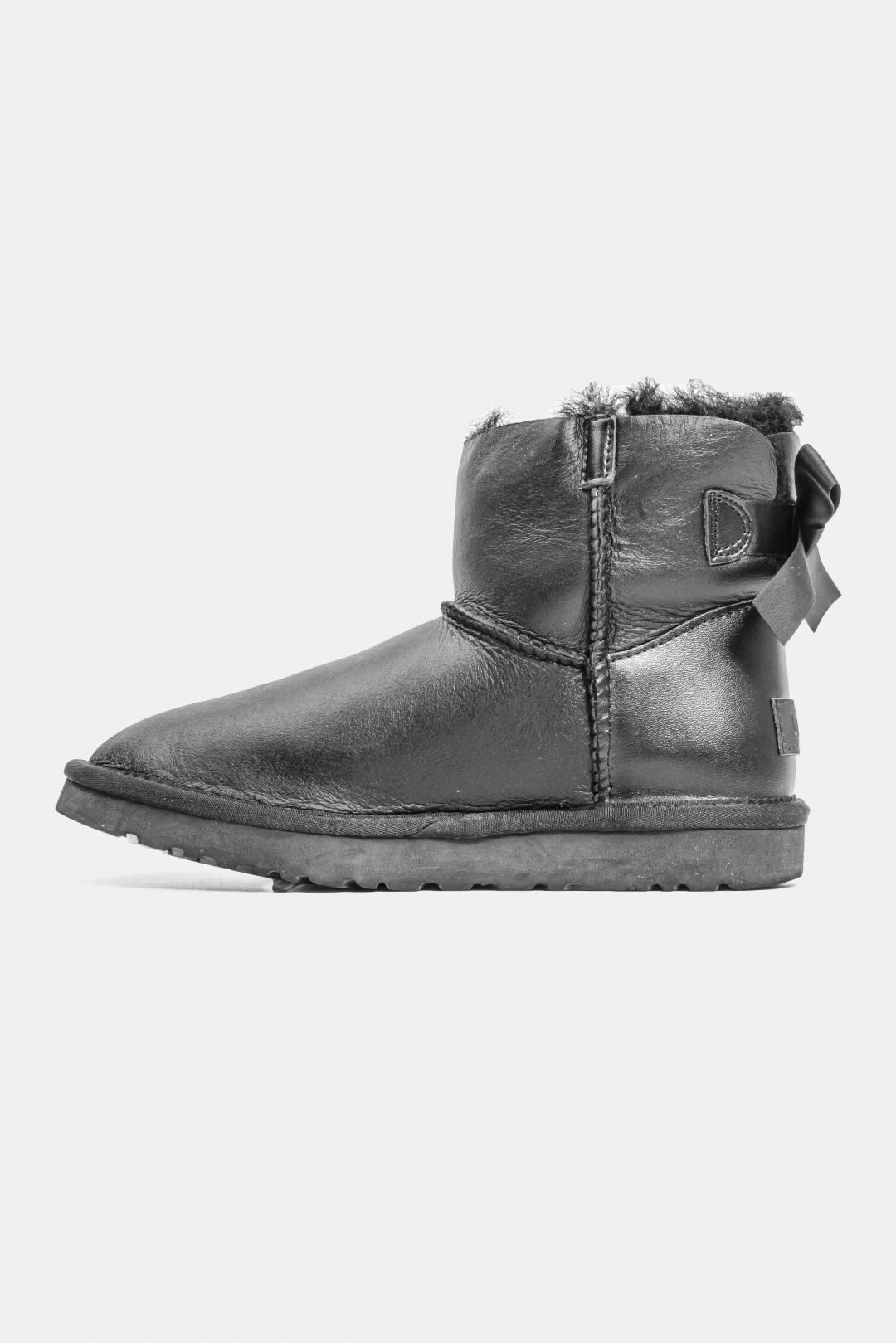 UGG Mini Bailey Bow leather Black