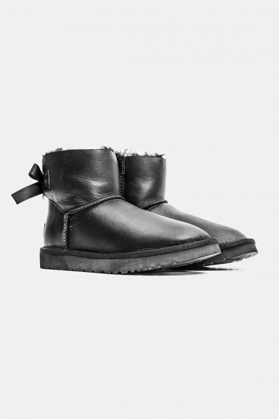 UGG Mini Bailey Bow leather Black