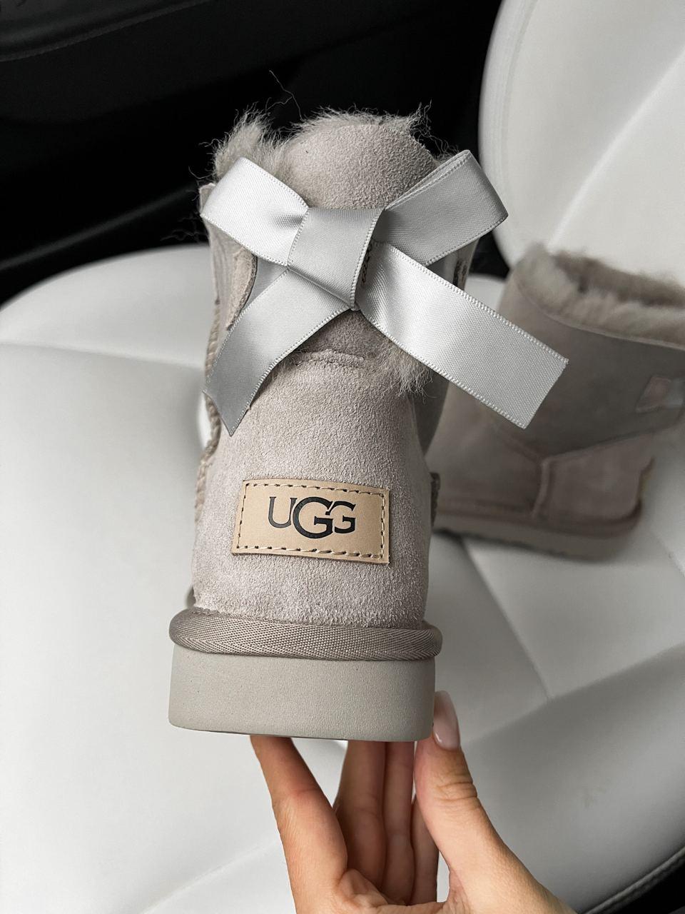 UGG Mini Bailey Bow Light Grey