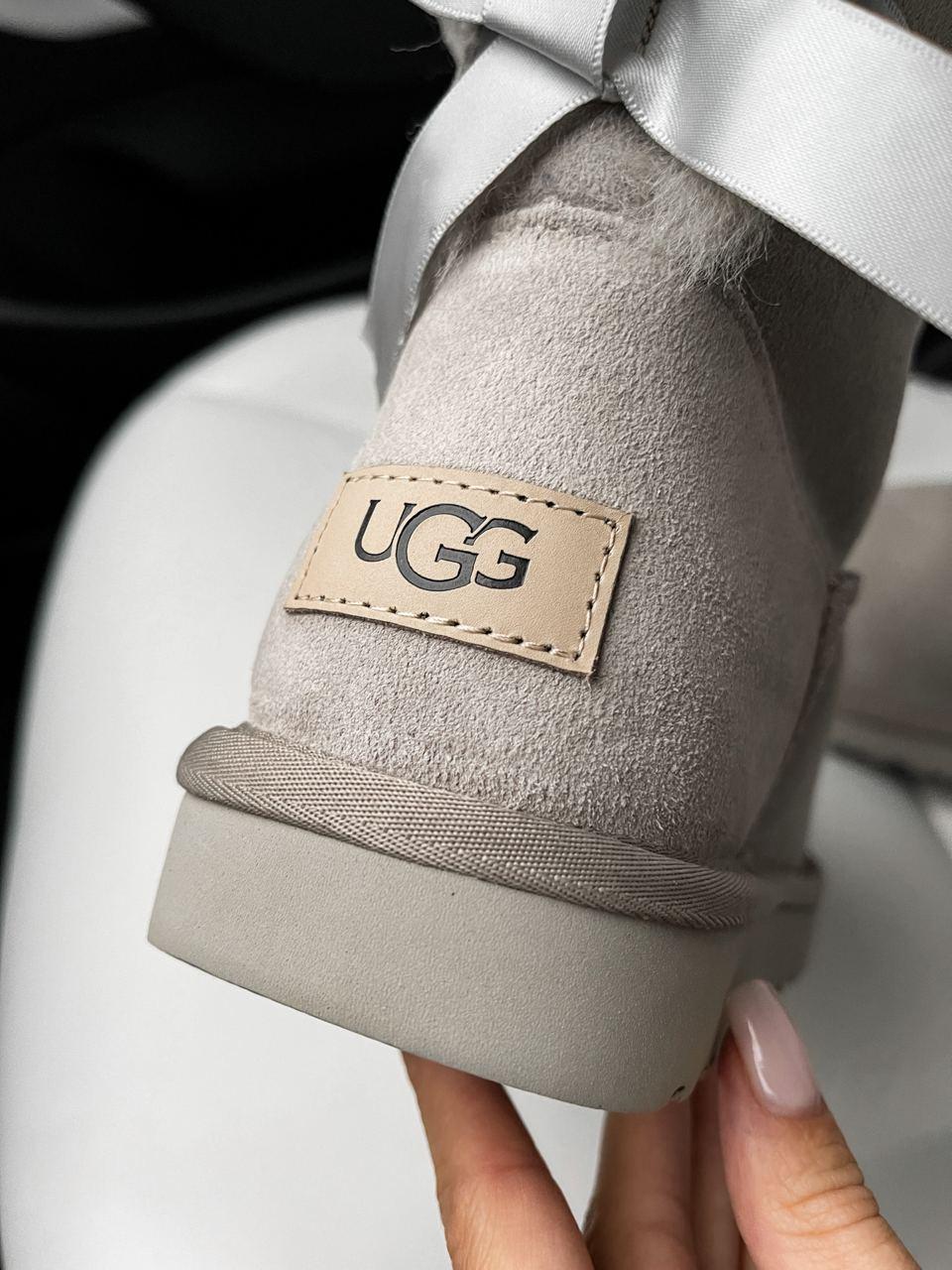 UGG Mini Bailey Bow Light Grey