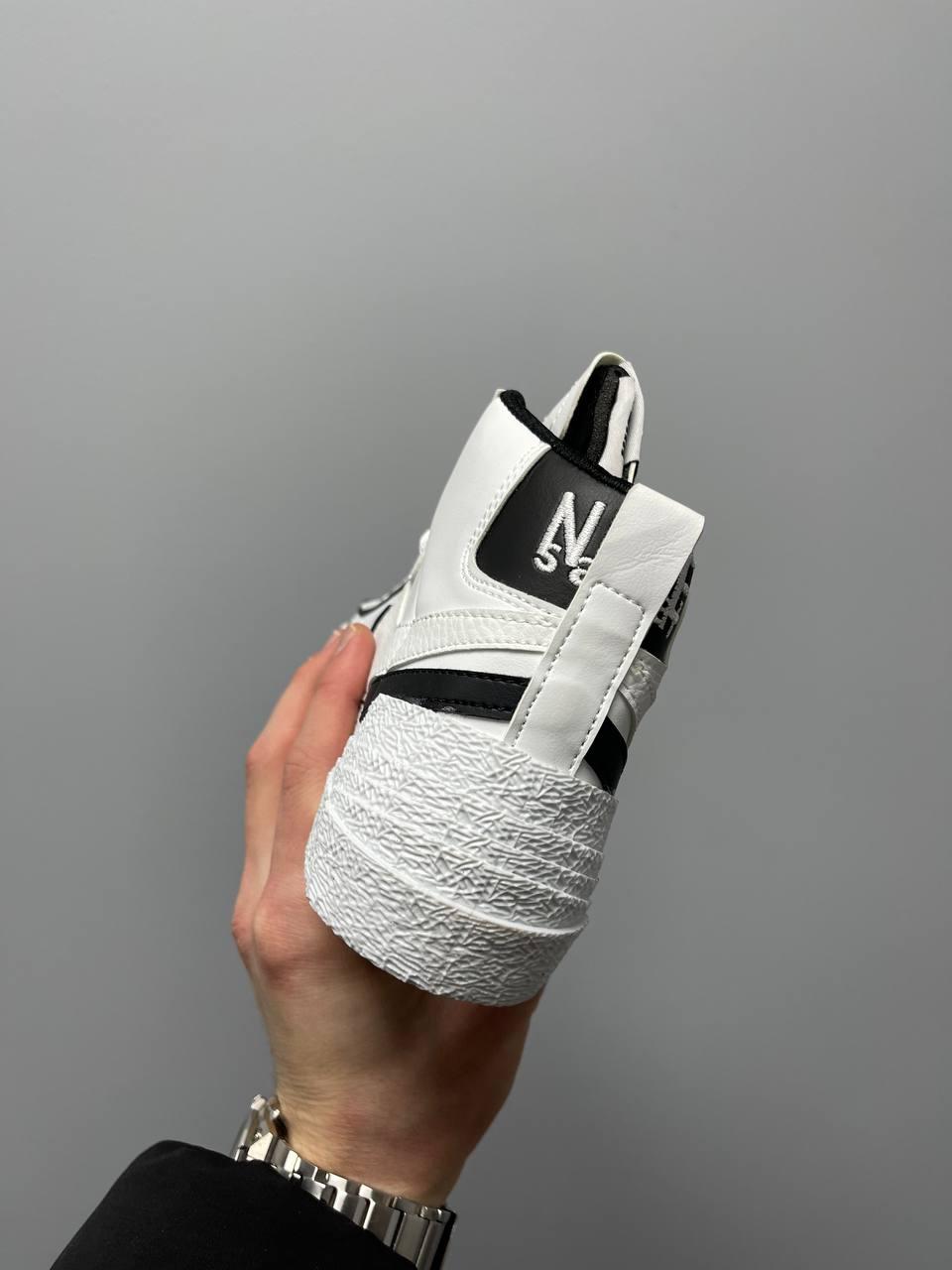 Blazer Mid x Sacai White Black