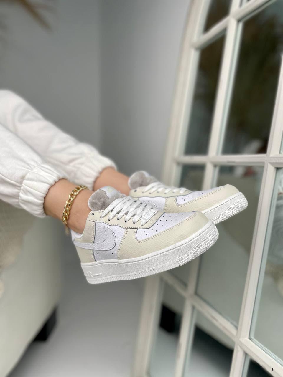 Nike Air Force 1 White Beige 2