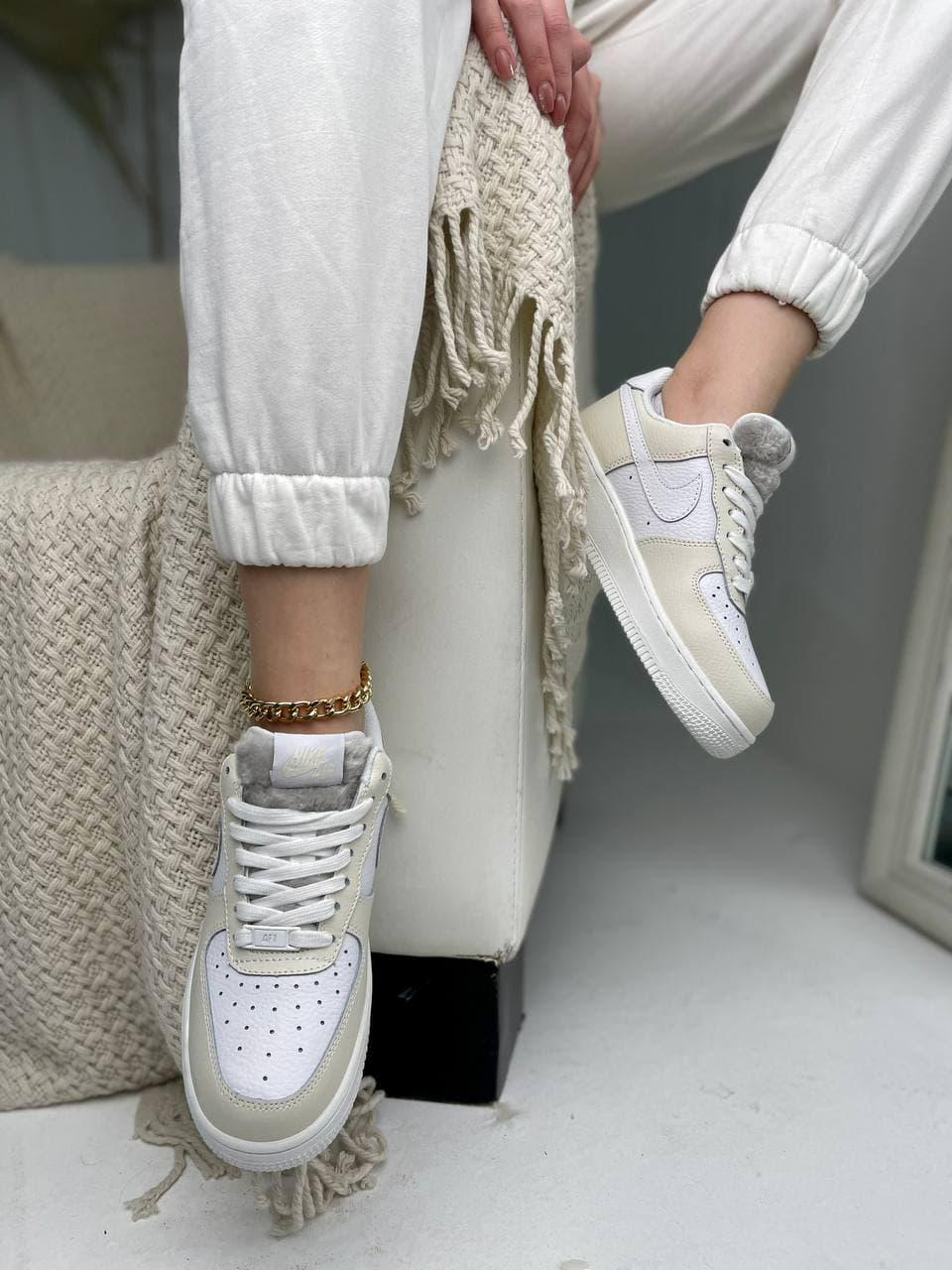Nike Air Force 1 White Beige 2