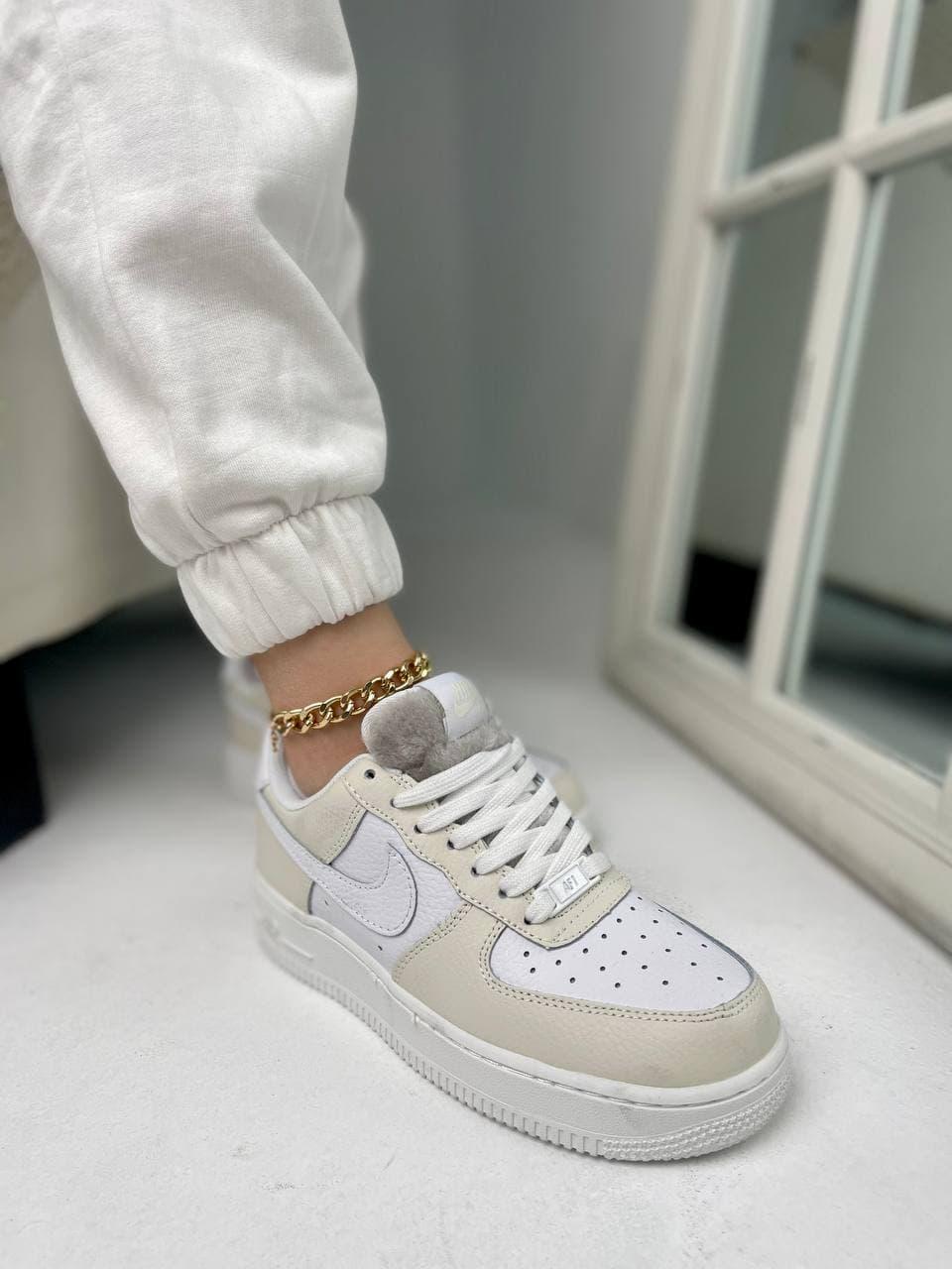 Nike Air Force 1 White Beige 2