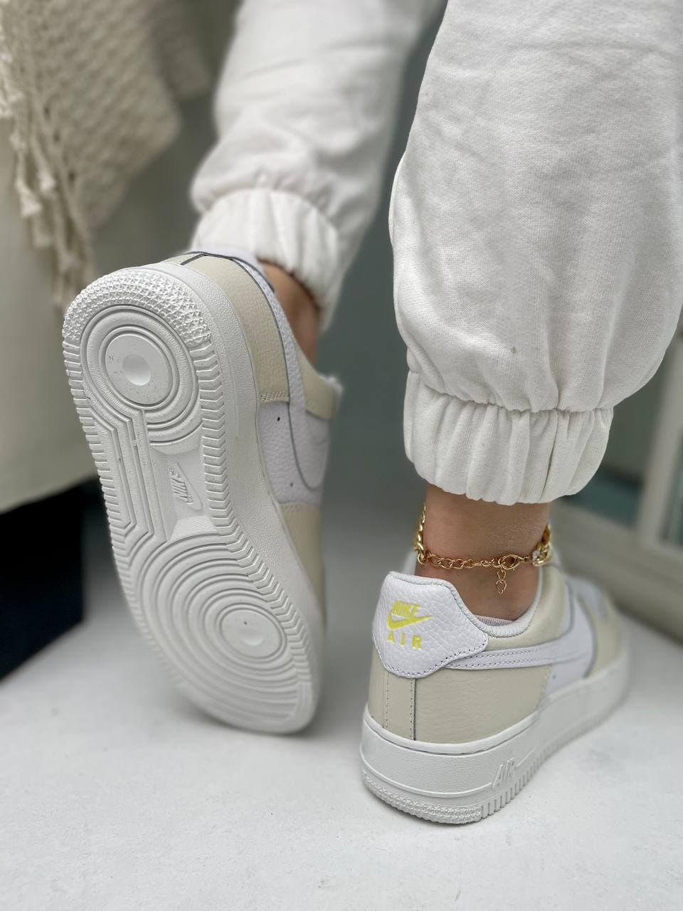 Nike Air Force 1 White Beige 2