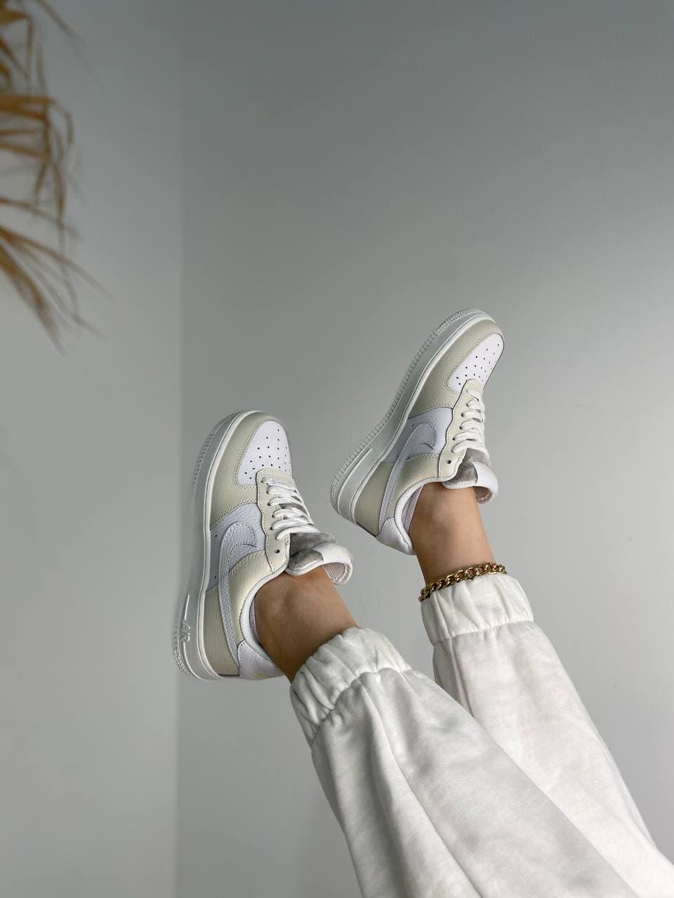 Nike Air Force 1 White Beige 2