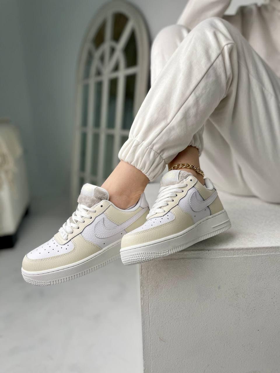 Nike Air Force 1 White Beige 2