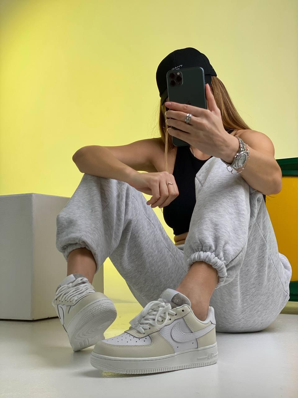 Nike Air Force 1 White Beige 2