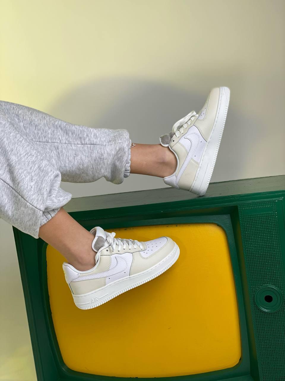 Nike Air Force 1 White Beige 2