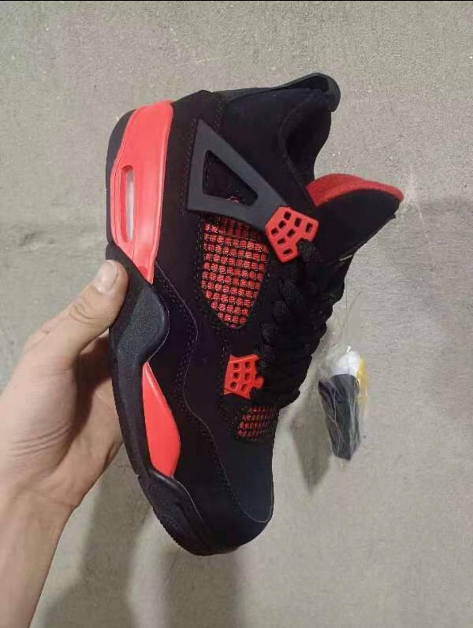 Nike Air Jordan 4 Black Red v2