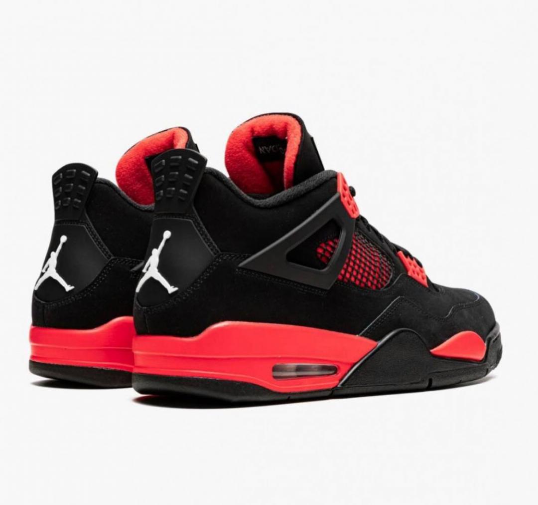 Nike Air Jordan 4 Black Red v2
