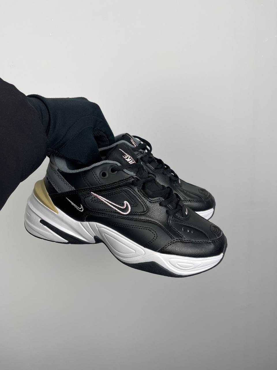 Nike M2K Tekno Black Pink Logo AO3108-011