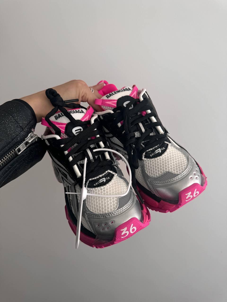 Balenciaga Runner Trainer Black Pink