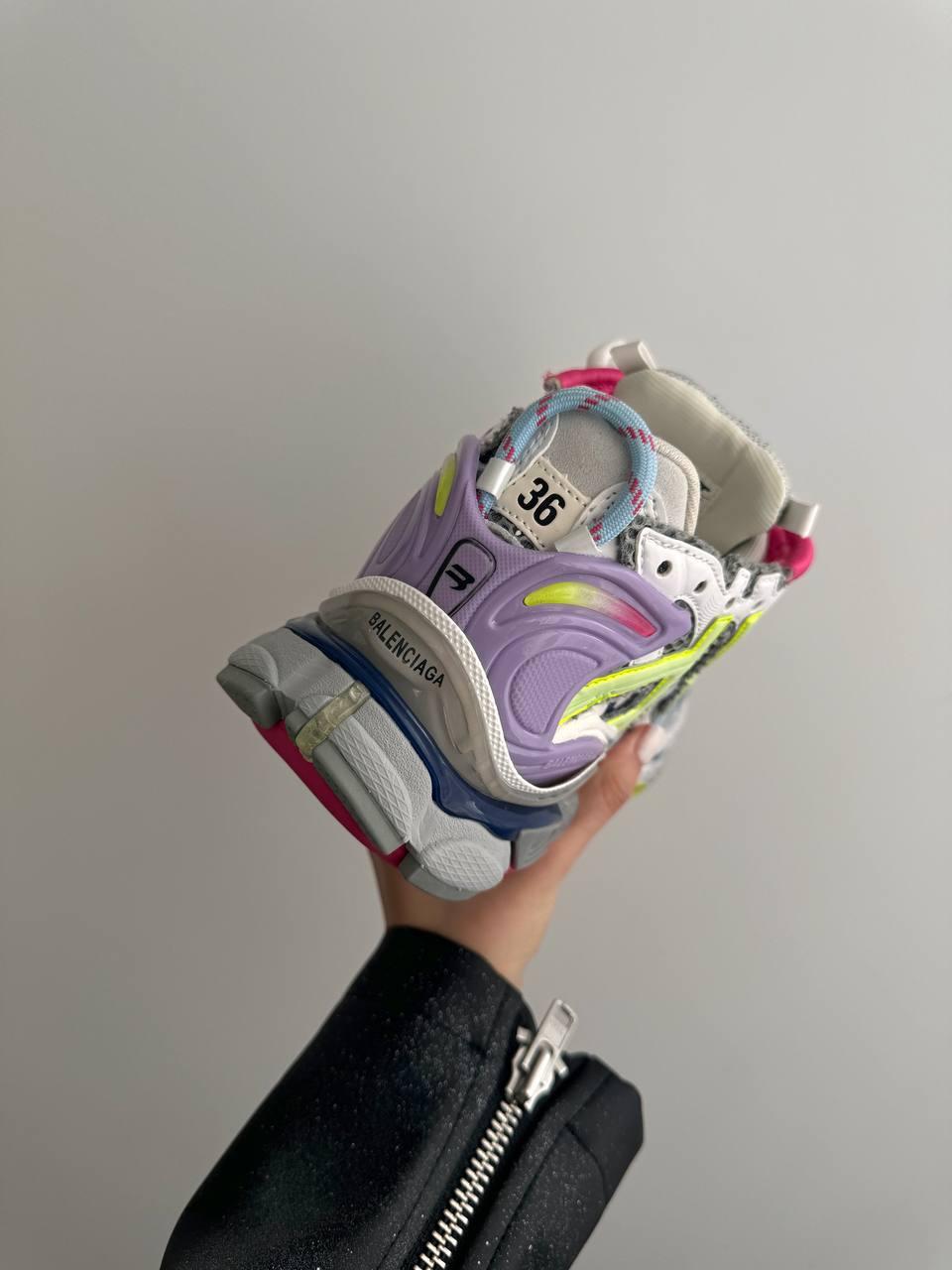Balenciaga Runner Trainer Grey Green