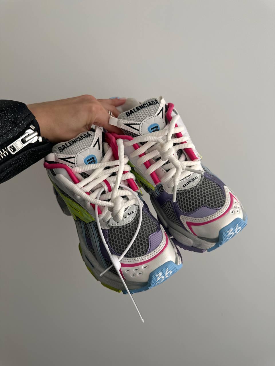 Balenciaga Runner Trainer Grey Green