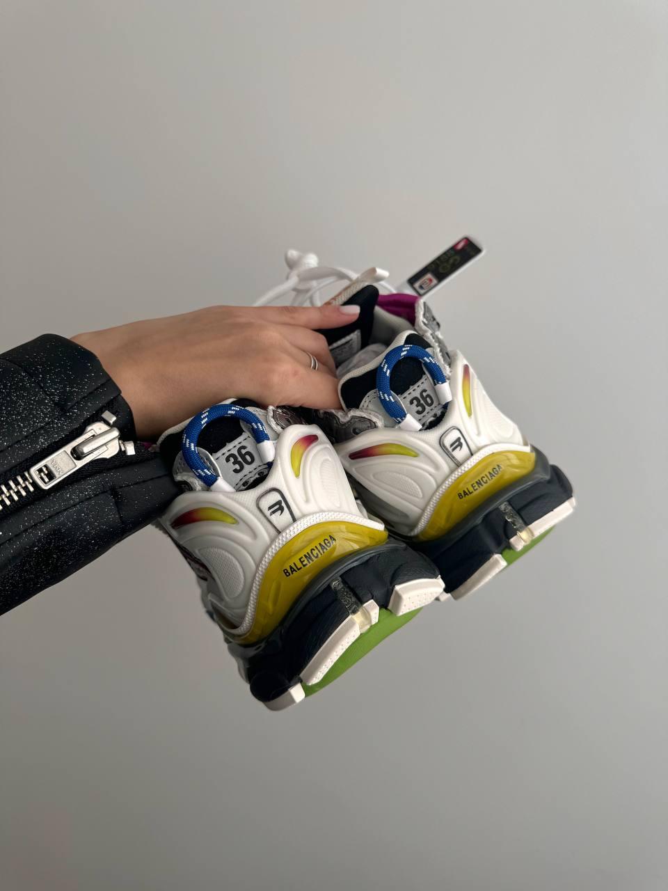 Balenciaga Runner Trainer White Brown