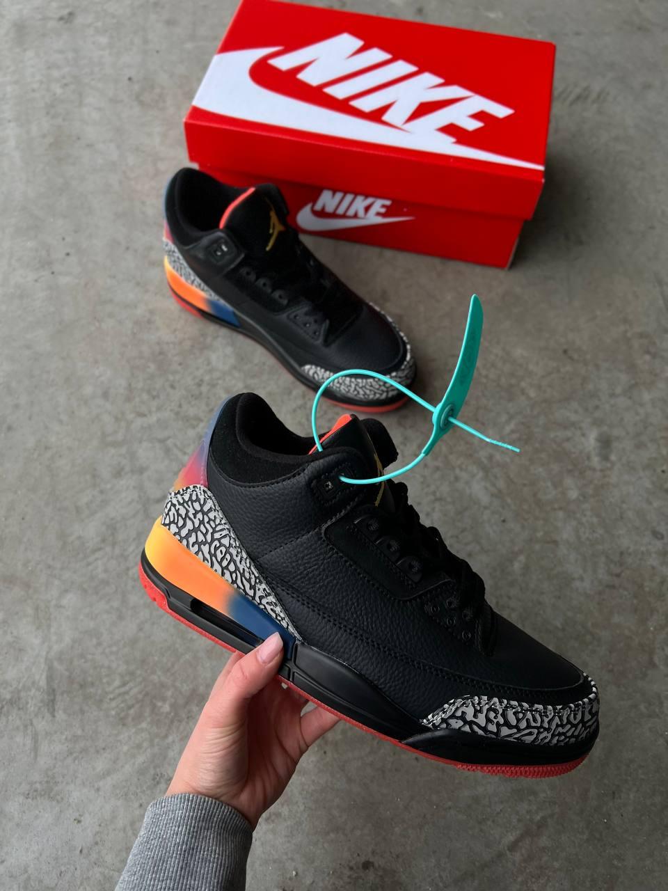 Nike Air Jordan 3 Black Orange