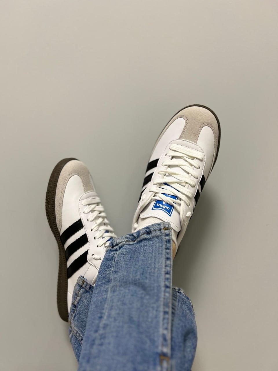 Adidas Samba Vegan Low White Black Tur