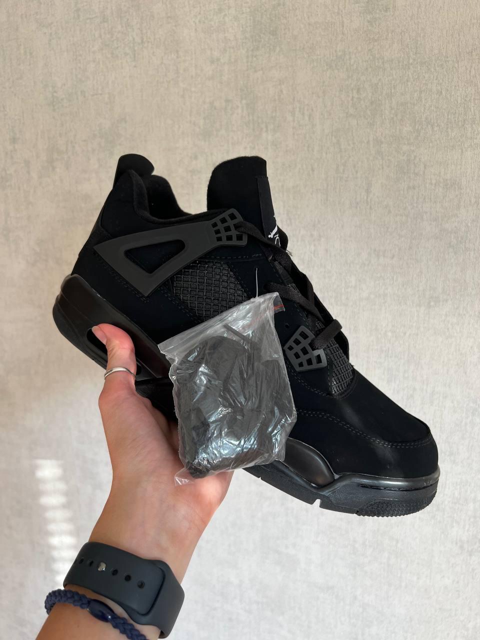 Air Jordan 4 Retro - Black Cat (резина)