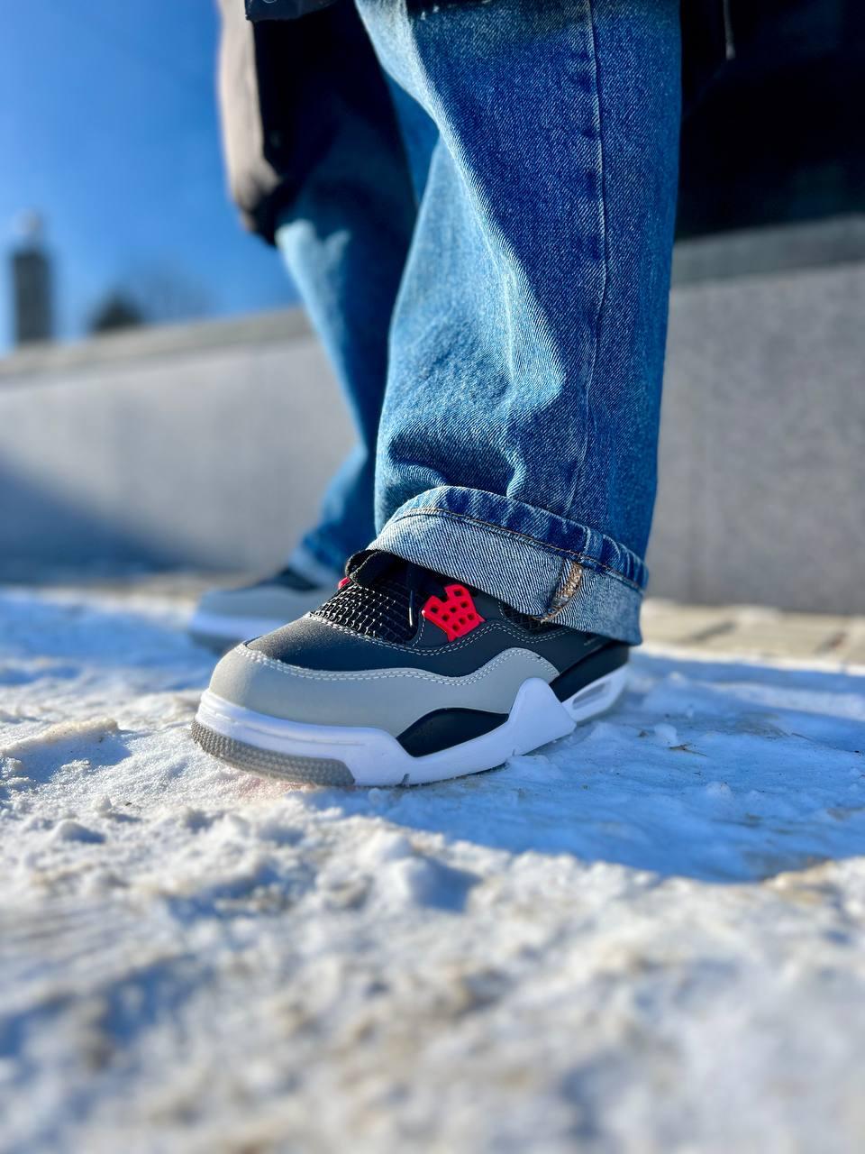 Jordan 4 Retro 'Infrared' Grey Red Black White