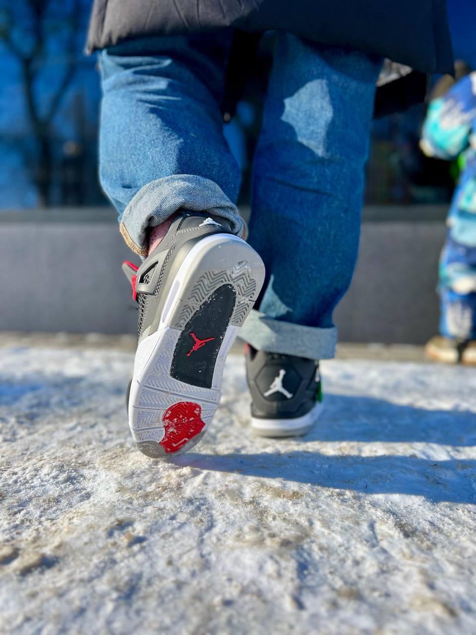 Jordan 4 Retro 'Infrared' Grey Red Black White