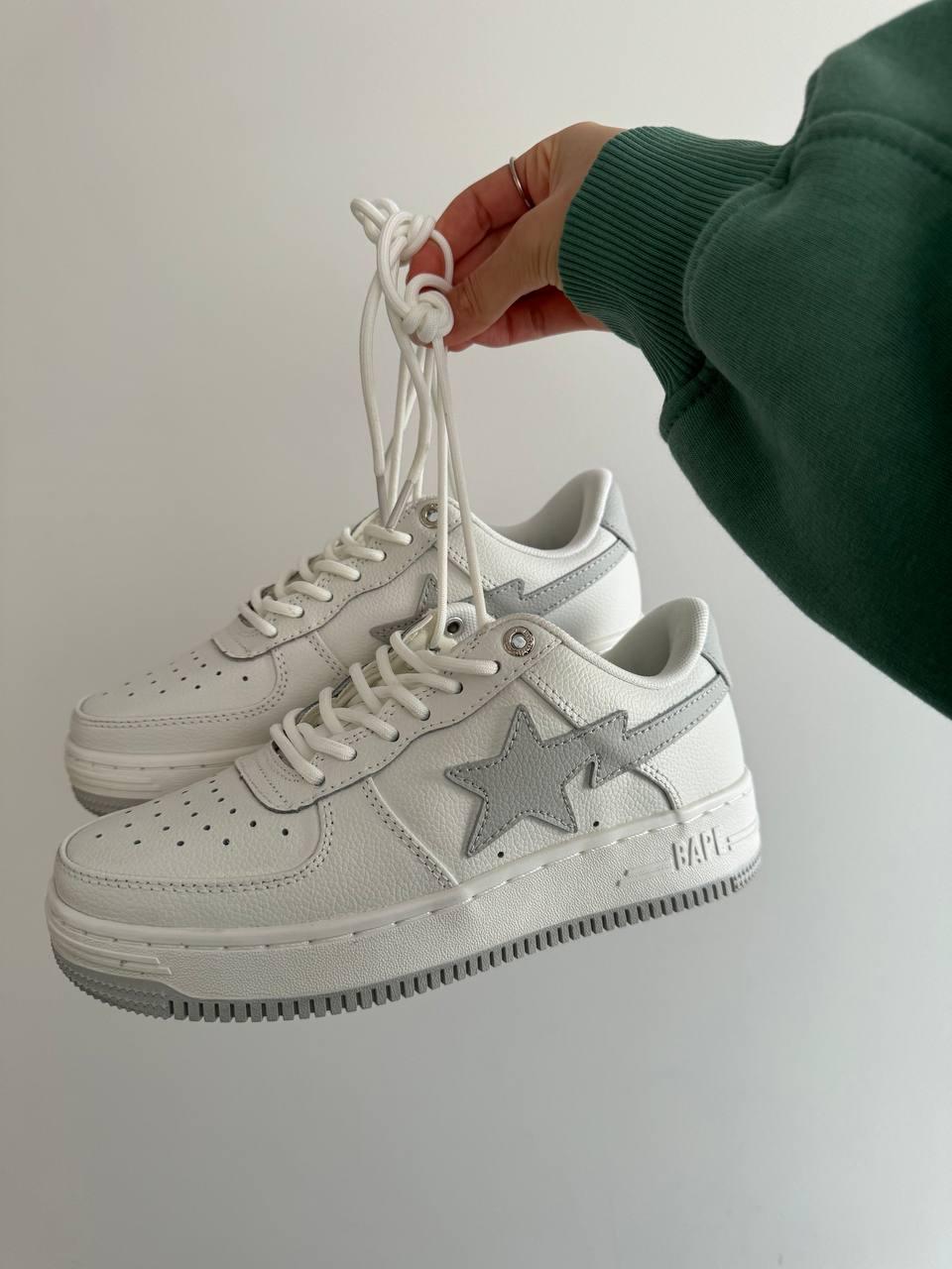 A BATHING APE BAPE STA WHITE / GREY