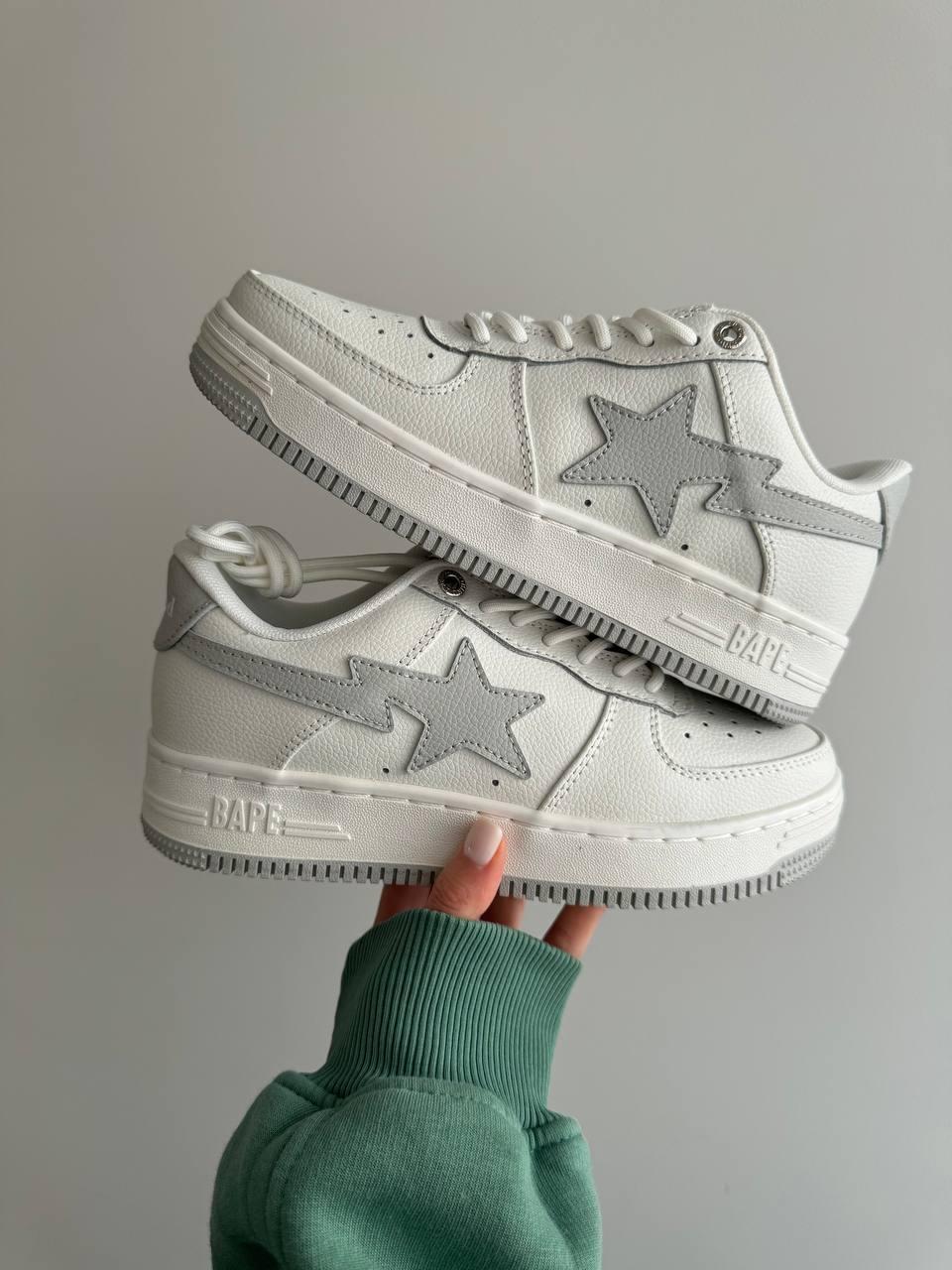 A BATHING APE BAPE STA WHITE / GREY